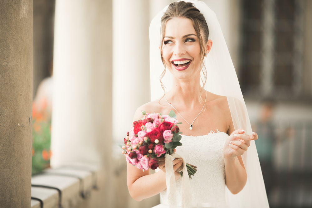 bride wedding smile makeover cosmetic dental